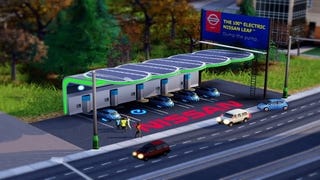 The first SimCity DLC is... the Nissan LEAF Charging Station
