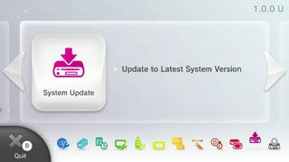 Wii U lente update nu beschikbaar