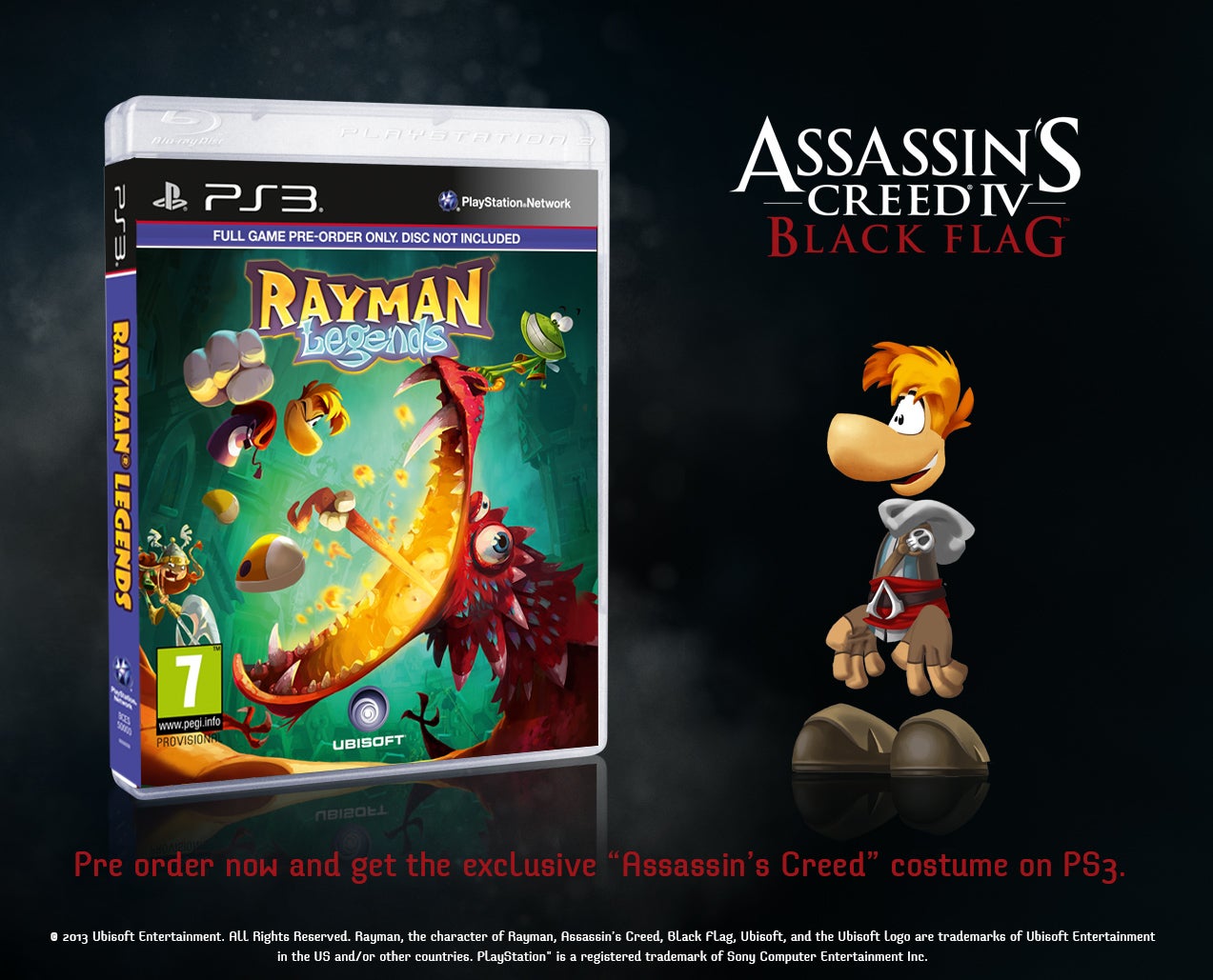 Pre-order Rayman Legends at GAME to get Assassin's Creed, Splinter Cell ...