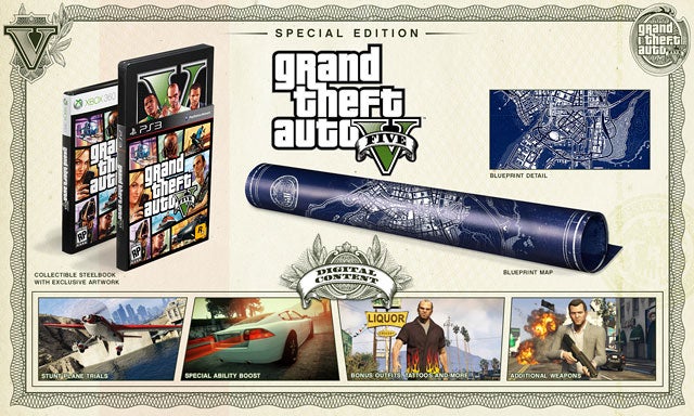 Grand the auto 5 money offers bag and Map from collector edition