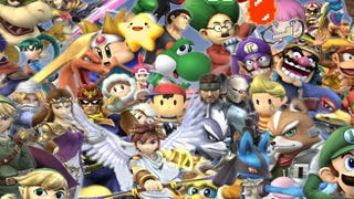 Super Smash Bros Wii U e 3DS com cenário Super Mario Galaxy