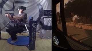 GTA IV a ser jogado com o Oculus Rift e Cyberith Virtualizer