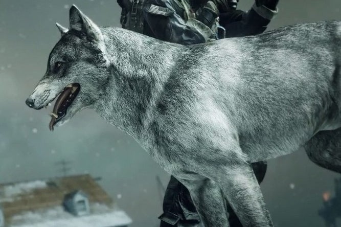 Cão de Call of Duty: Ghosts com skin de lobo | Eurogamer.pt