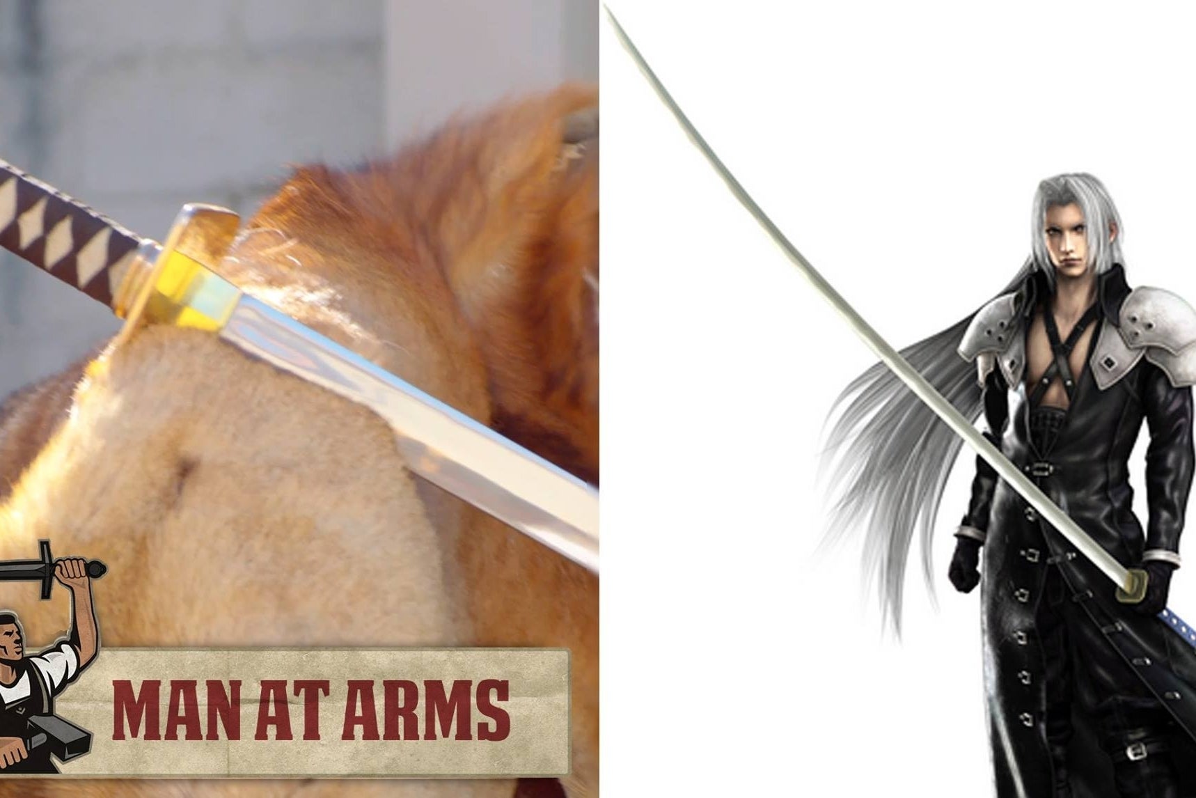 Watch a blacksmith forge a real life version of Sephiroth's sword