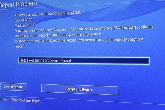 Sony onderzoekt PlayStation 4 foutcode CE-34878-0