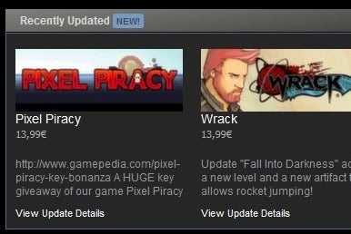 Recent bijgewerkte Steam-games voortaan in spotlight