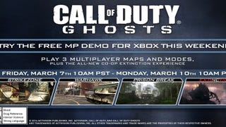 Call of Duty: Ghosts com demo multijogador na Xbox