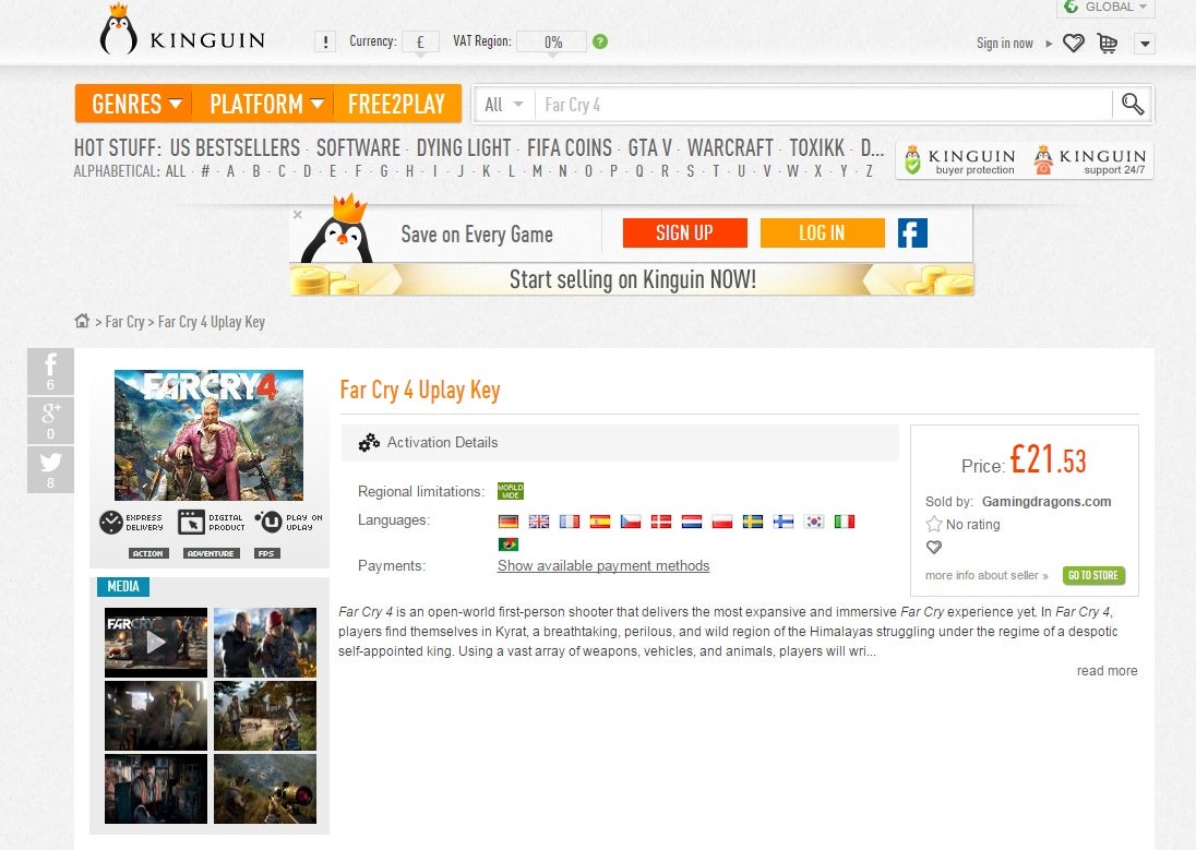 Kinguin keys discount