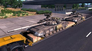 Przyczepa z czołgami T-90A - mod do American Truck Simulator