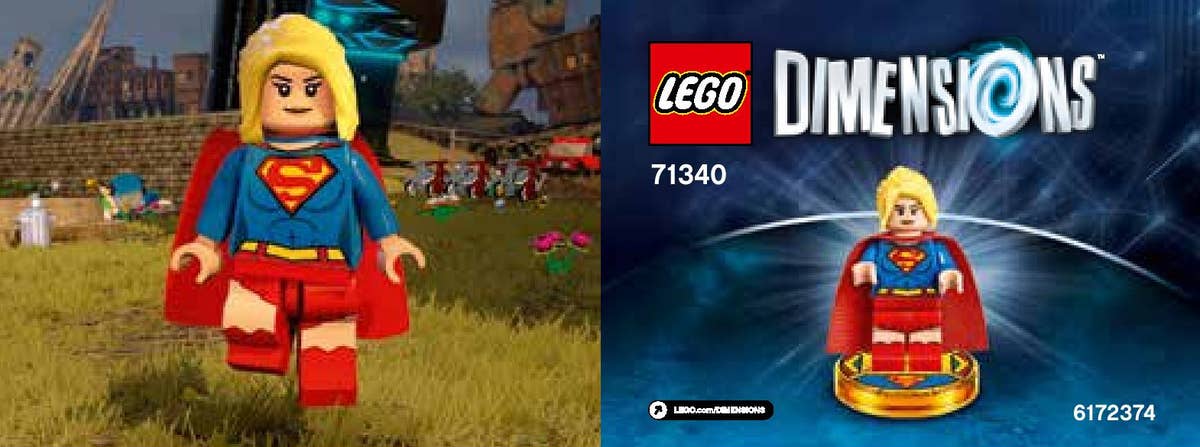 Lego dimensions supergirl red lantern 2025