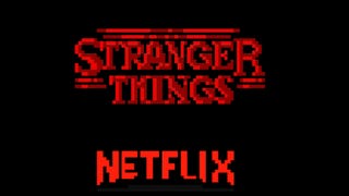 Stranger Things imaginado como um jogo estilo retro