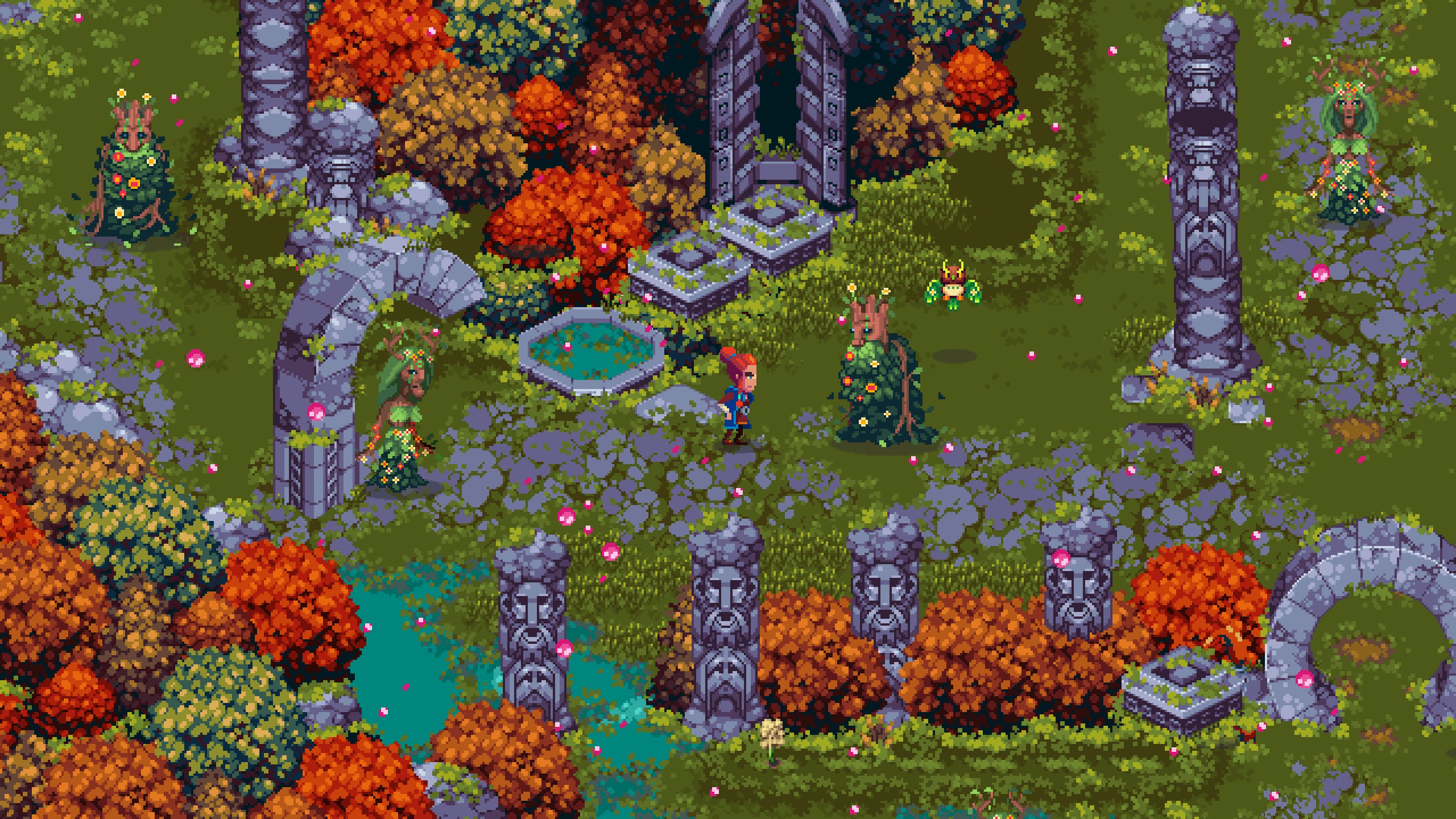 Kynseed player character in grassy lush area