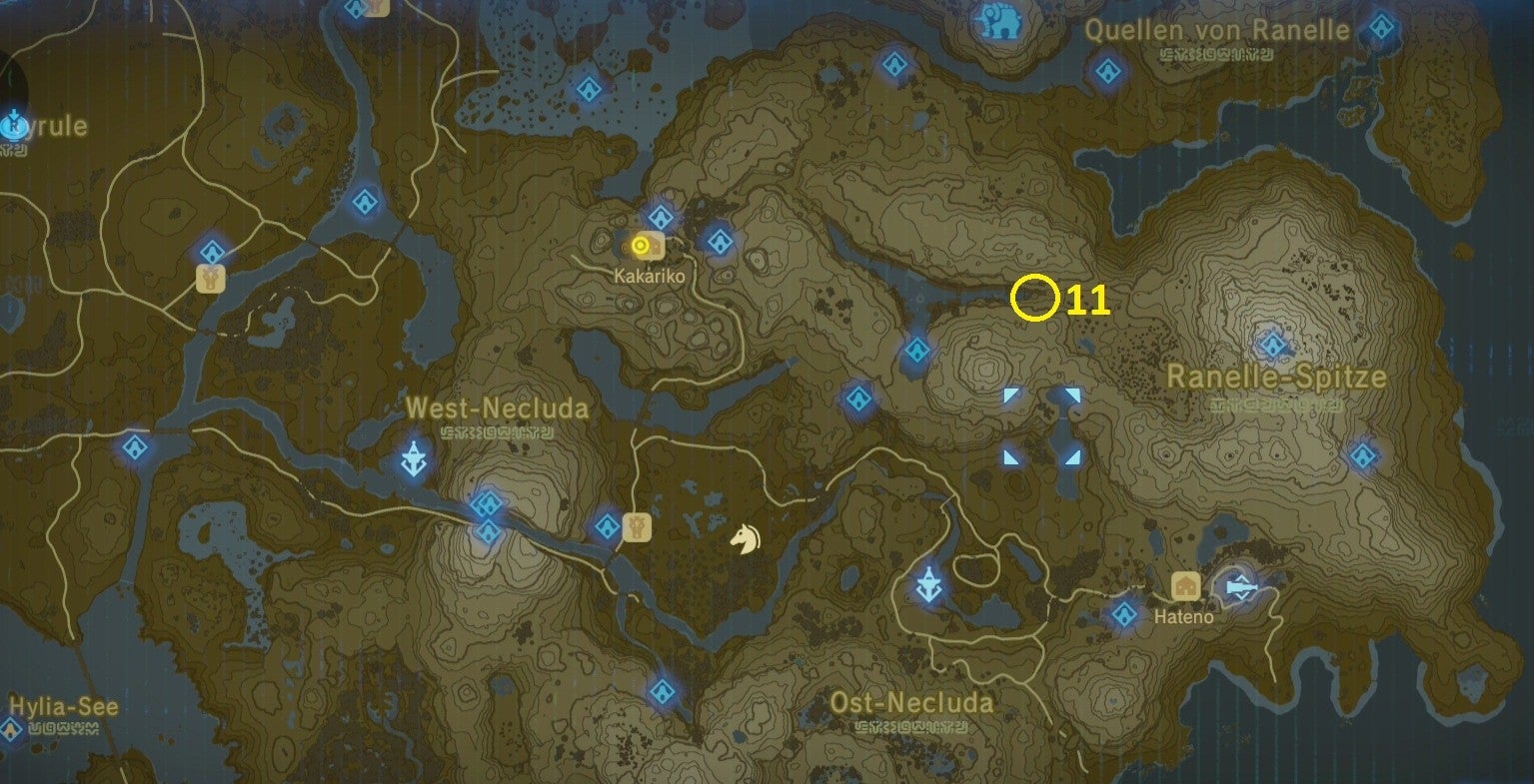 Zelda: Breath of the Wild - Erinnerungsfotos - Fundorte Erinnerungen