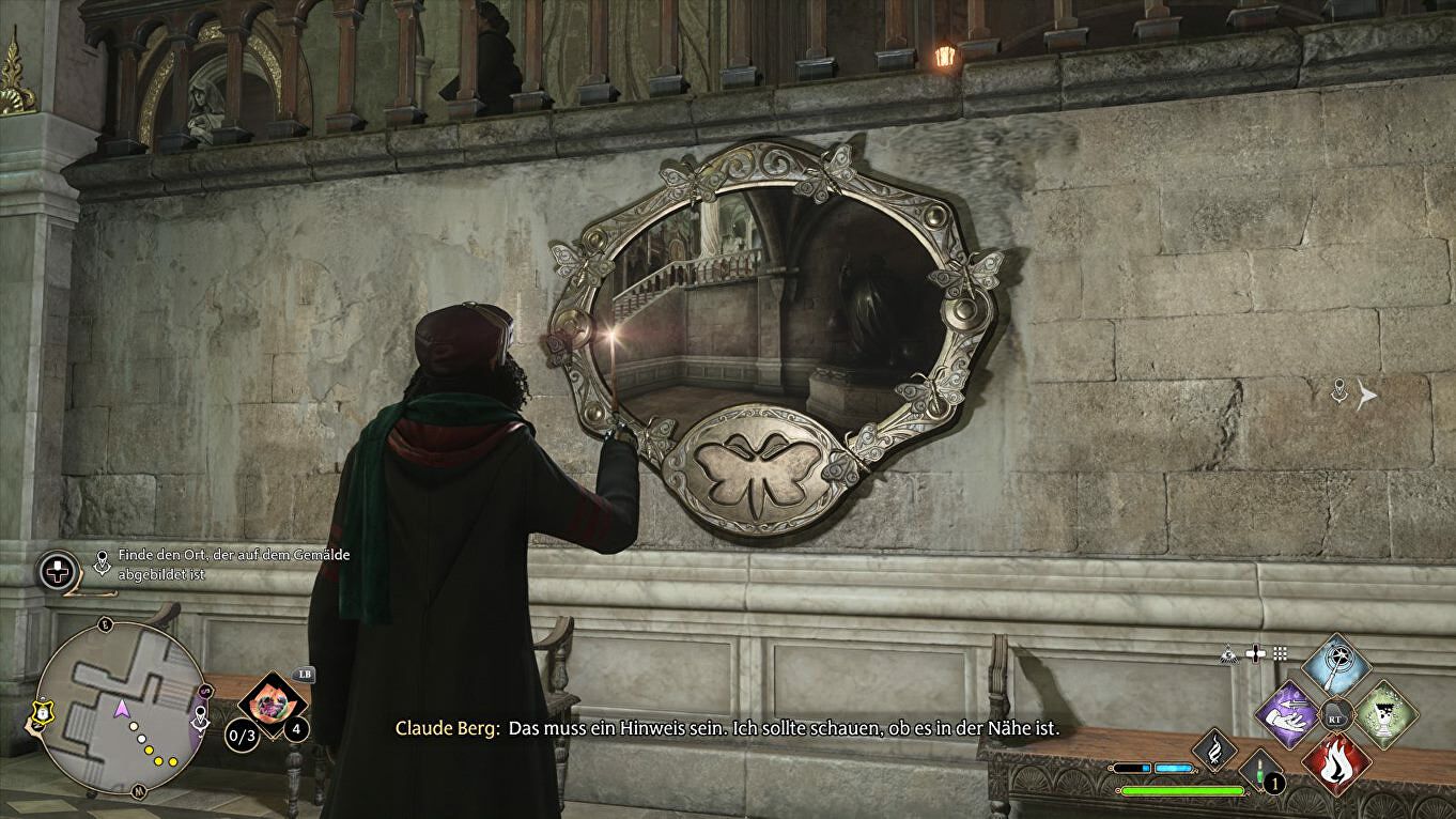 Hogwarts Legacy: Like a Moth to a Frame - ontdek het geheim van het lege schilderij