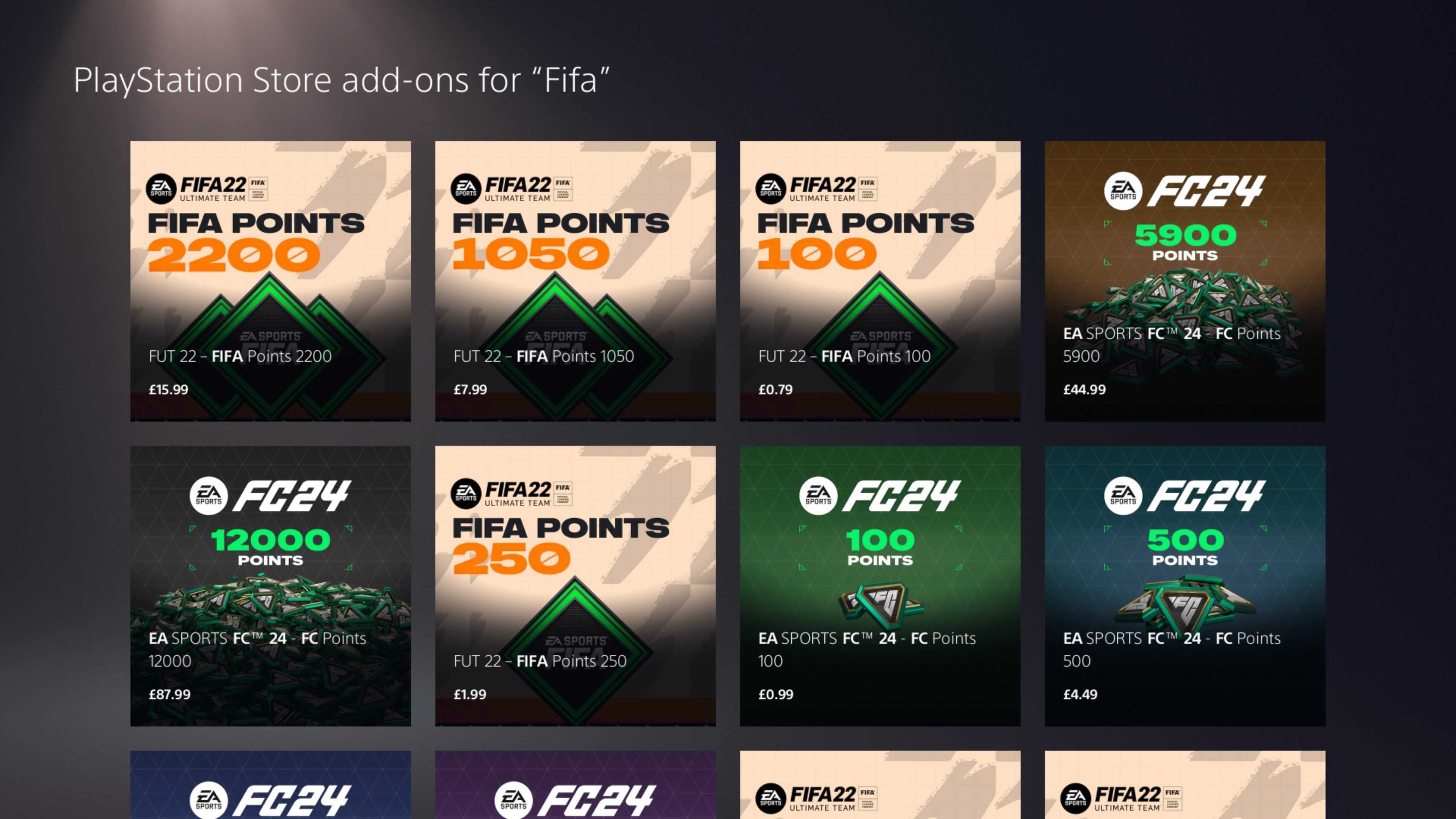 Ps4 store hot sale fifa