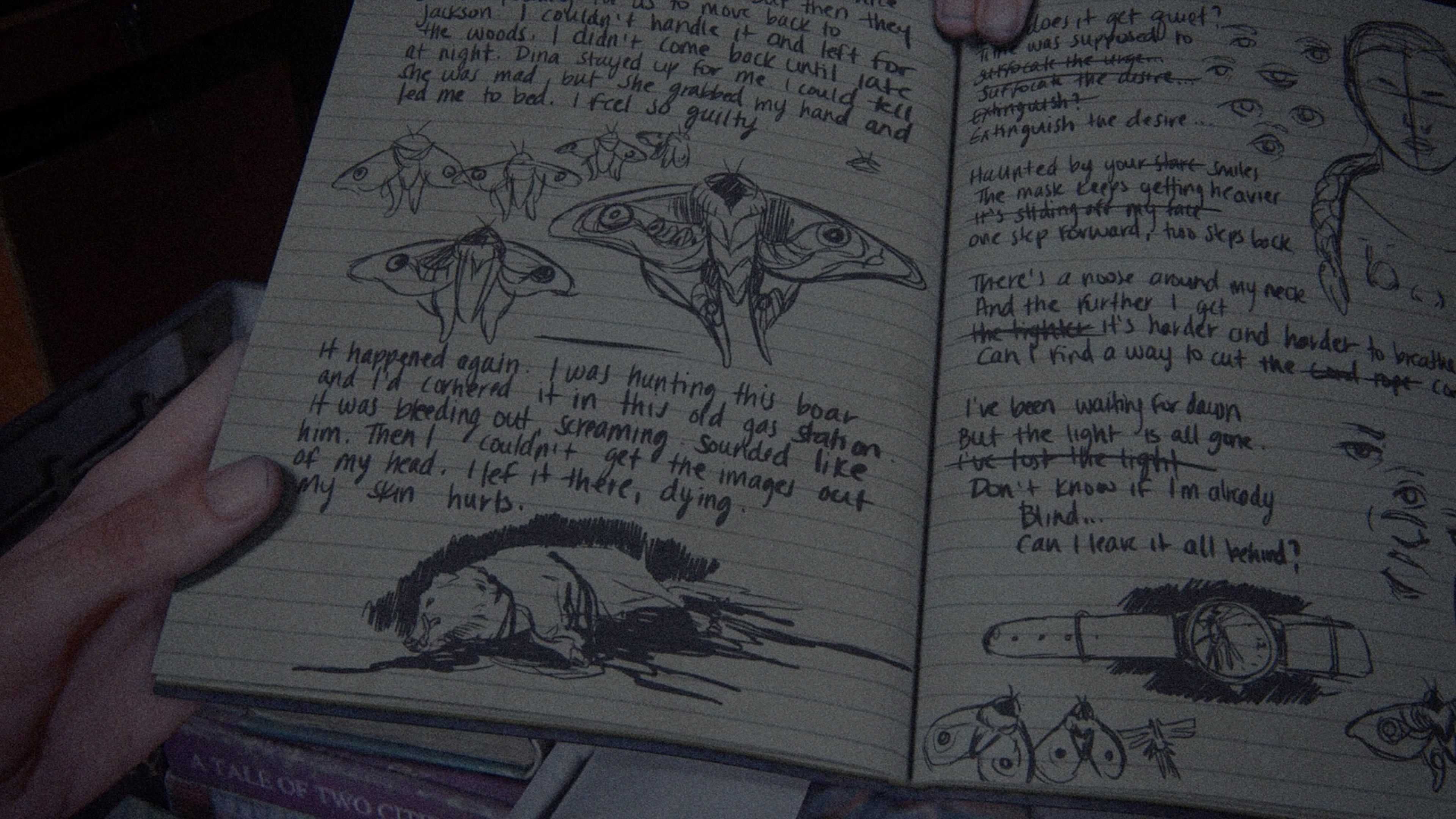 Ellie&rsquo;s journal entry about the boar in The Last of Us Part 2