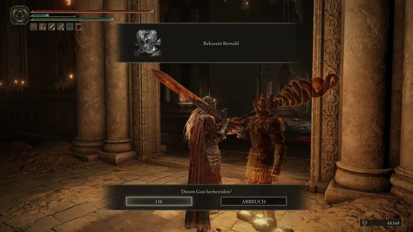 You can summon Bernahl for the next fight.