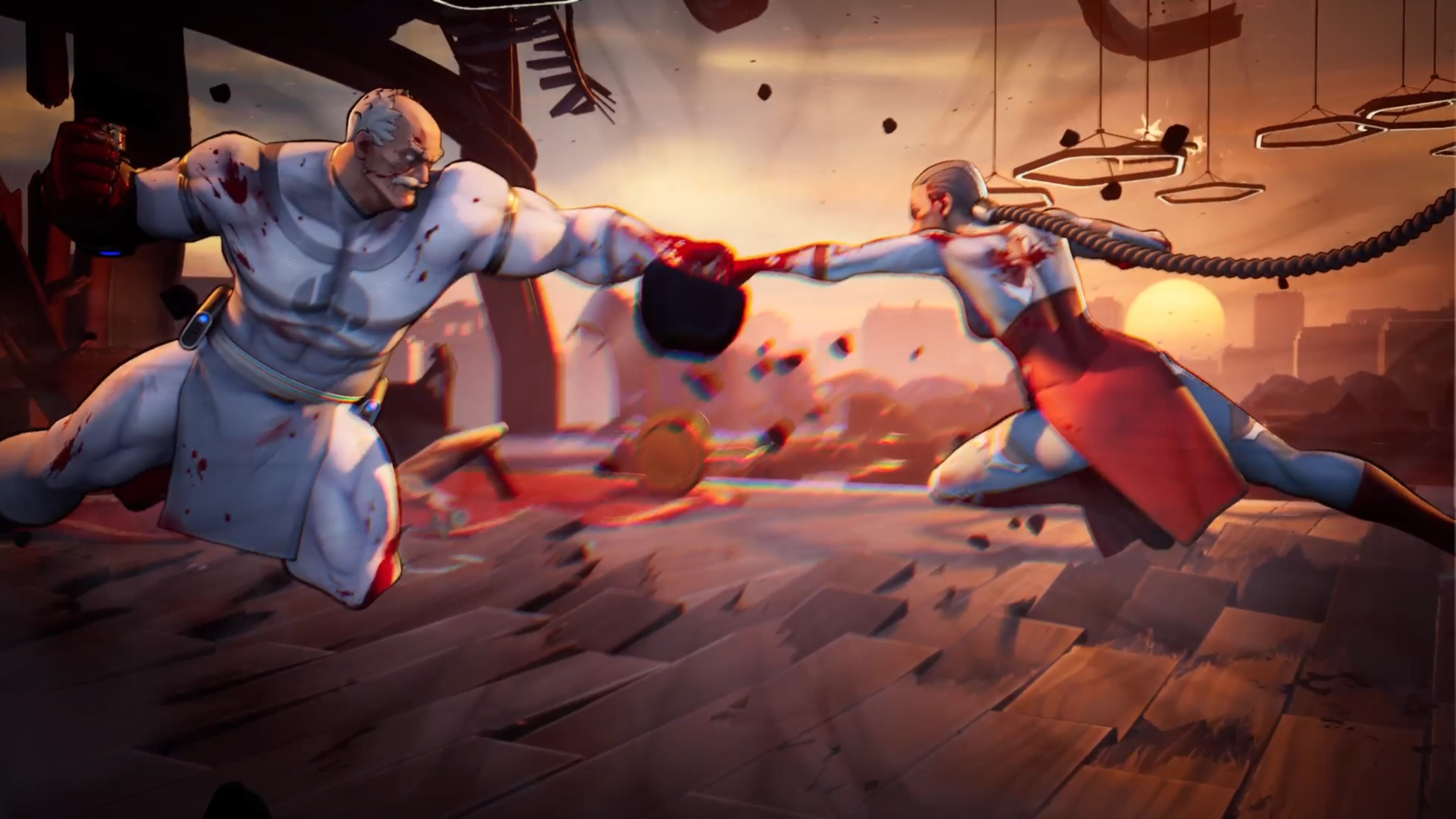 Character clash in Invincible Vs, when the sudden Death mechanic starts.