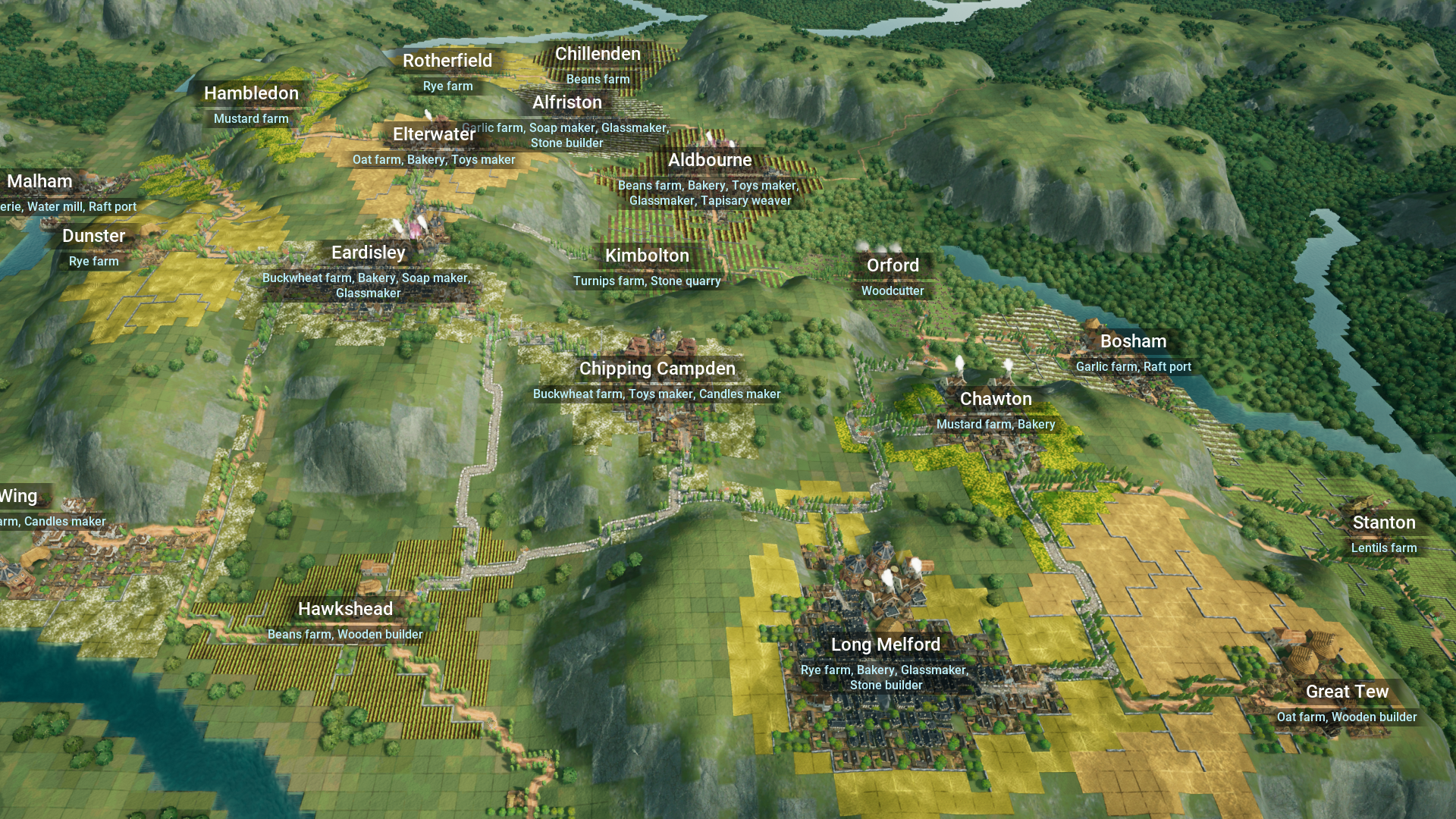 In medieval strategy sim County Of Fortune you run a whole county's worth of quarrelling towns