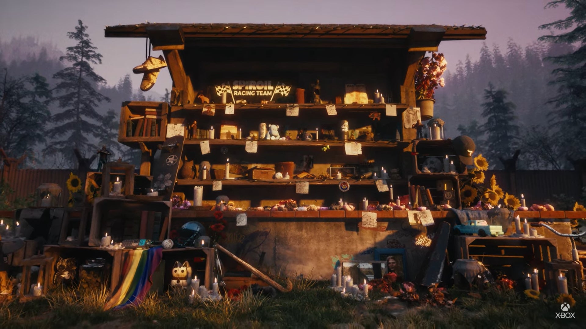 A memorial for dead people in State Of Decay 3 - 1