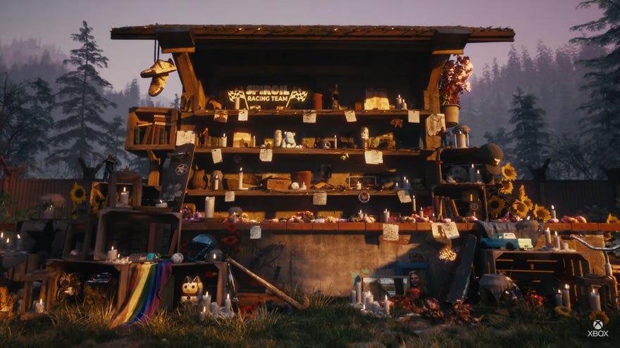 A memorial for dead people in State Of Decay 3