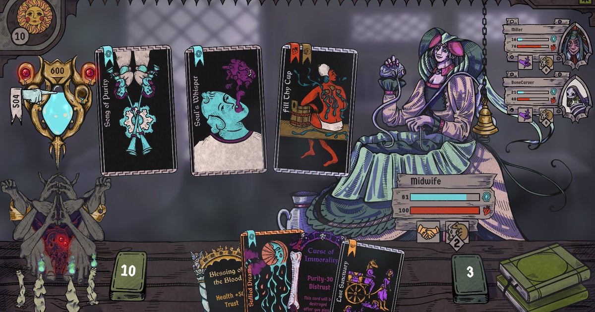 Purge your village of the Devil using Tarot cards in this festively rancid strategy game Purge your village of the Devil using Tarot cards in this festively rancid strategy game