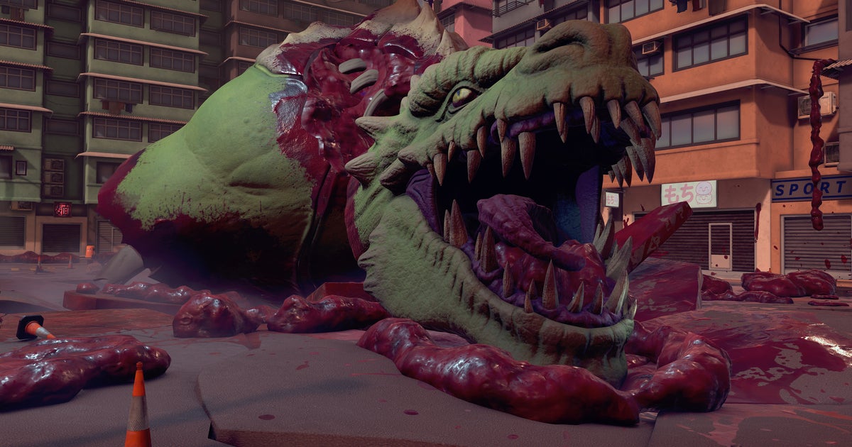 Unbelievably, we have a choice of kaiju clean-up games