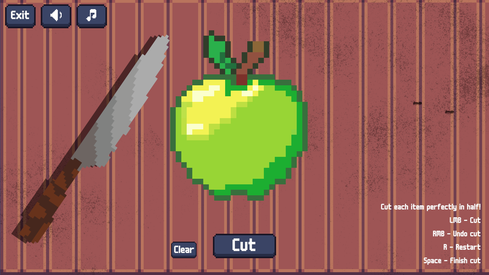 50/50 is a cheerful, deeply heinous free game about cutting things perfectly in half