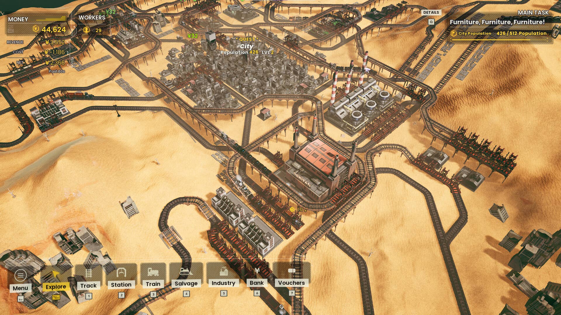 Cool train strategy game Railgrade gets a free campaign about escaping a rival corporation's planet