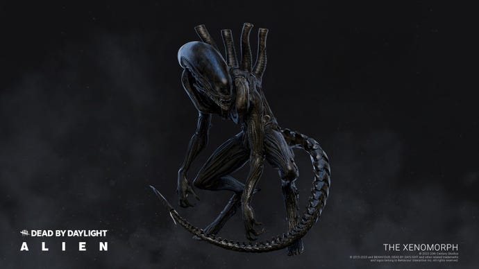 Artwork for the Alien in Dead by Daylight's Alien expansion