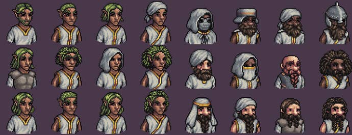 New procedural character portraits for Dwarf Fortress on Steam’s Adventure Mode