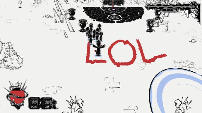 A Worship screenshot showing the occultist subordinate quality posing aft penning "LOL" connected the crushed with their ain blood