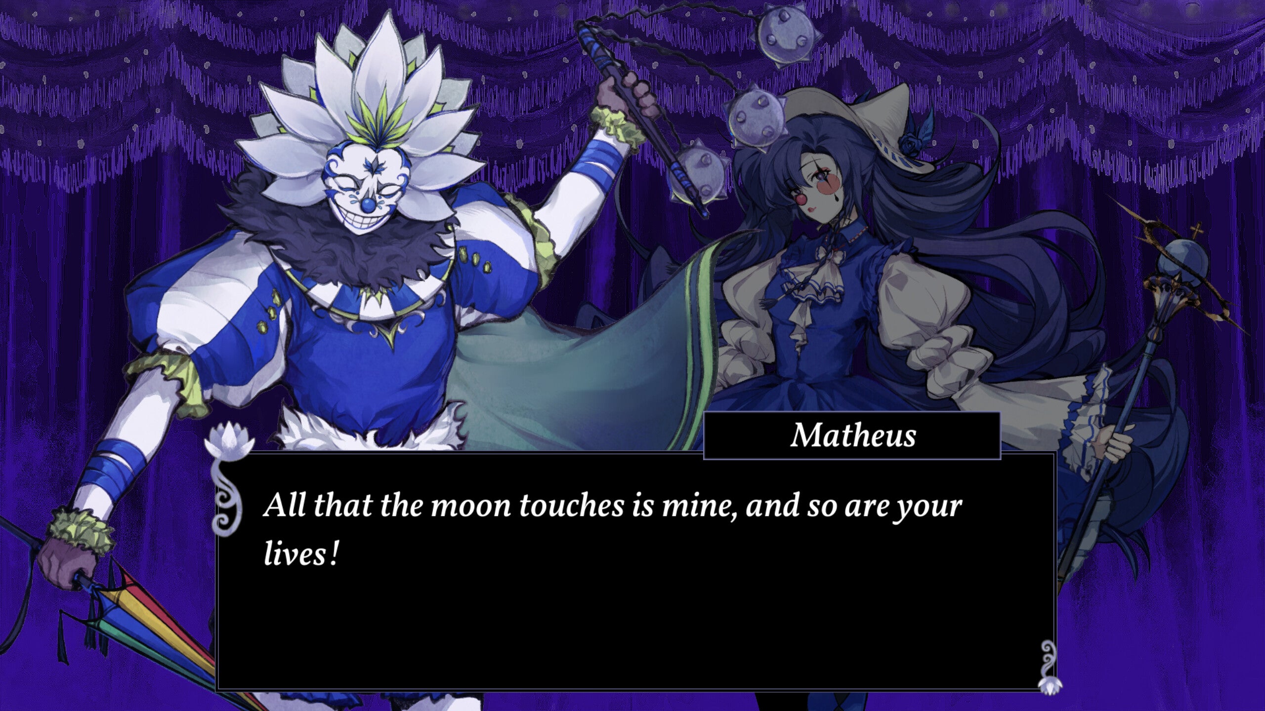 Clowned King is a Fire Emblem-inspired RPG in which you lead a whole party of clowns