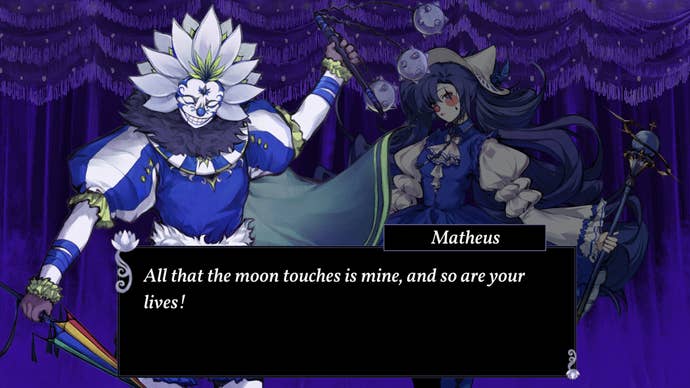 A couple of crazy clowns yelling at each other in Clowned King