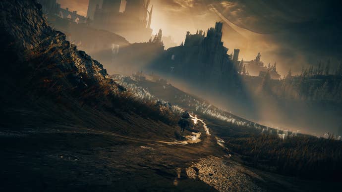 A view of the road towards a mountainside