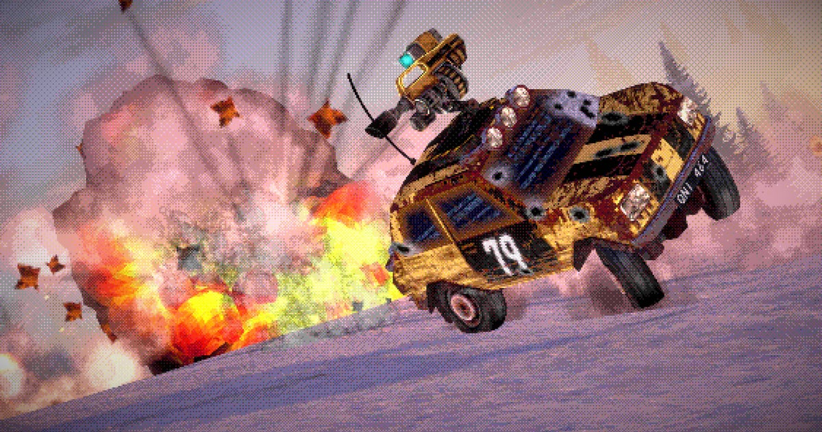 Fumes is een Twisted Metal open-wereld Max-game gevuld met absoluut furieuze raceauto's Fumes is een Twisted Metal open-wereld Max-game gevuld met absoluut furieuze raceauto's