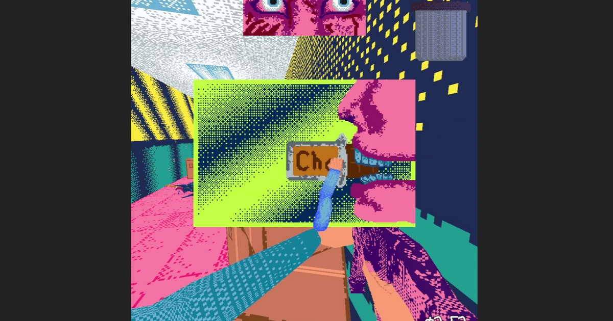 In acid-bright office shooter Gossamer Matrix you have to reload while managing a deskful of junk In acid-bright office shooter Gossamer Matrix you have to reload while managing a deskful of junk