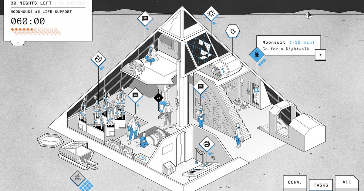 In this austerely beautiful moonbase management game, your only choices will be impossible ones In this austerely beautiful moonbase management game, your only choices will be impossible ones
