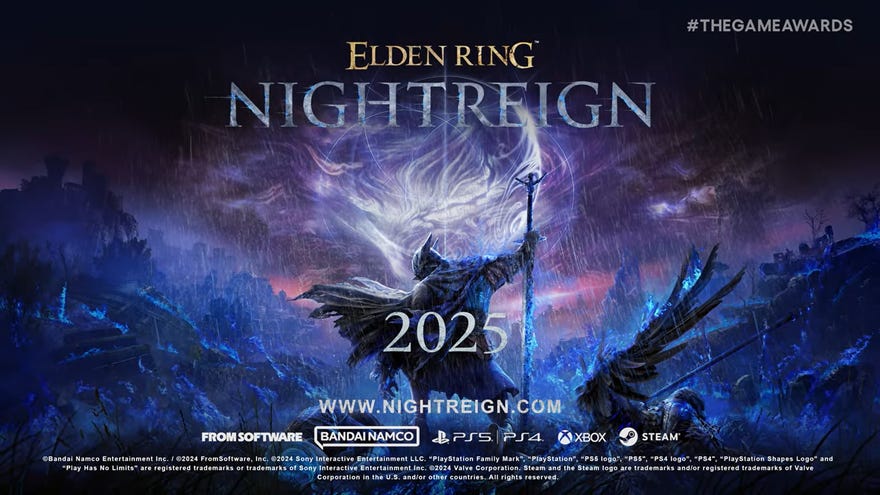 The title art for Elden Ring Night Reign, a spin-off with a multiplayer focus