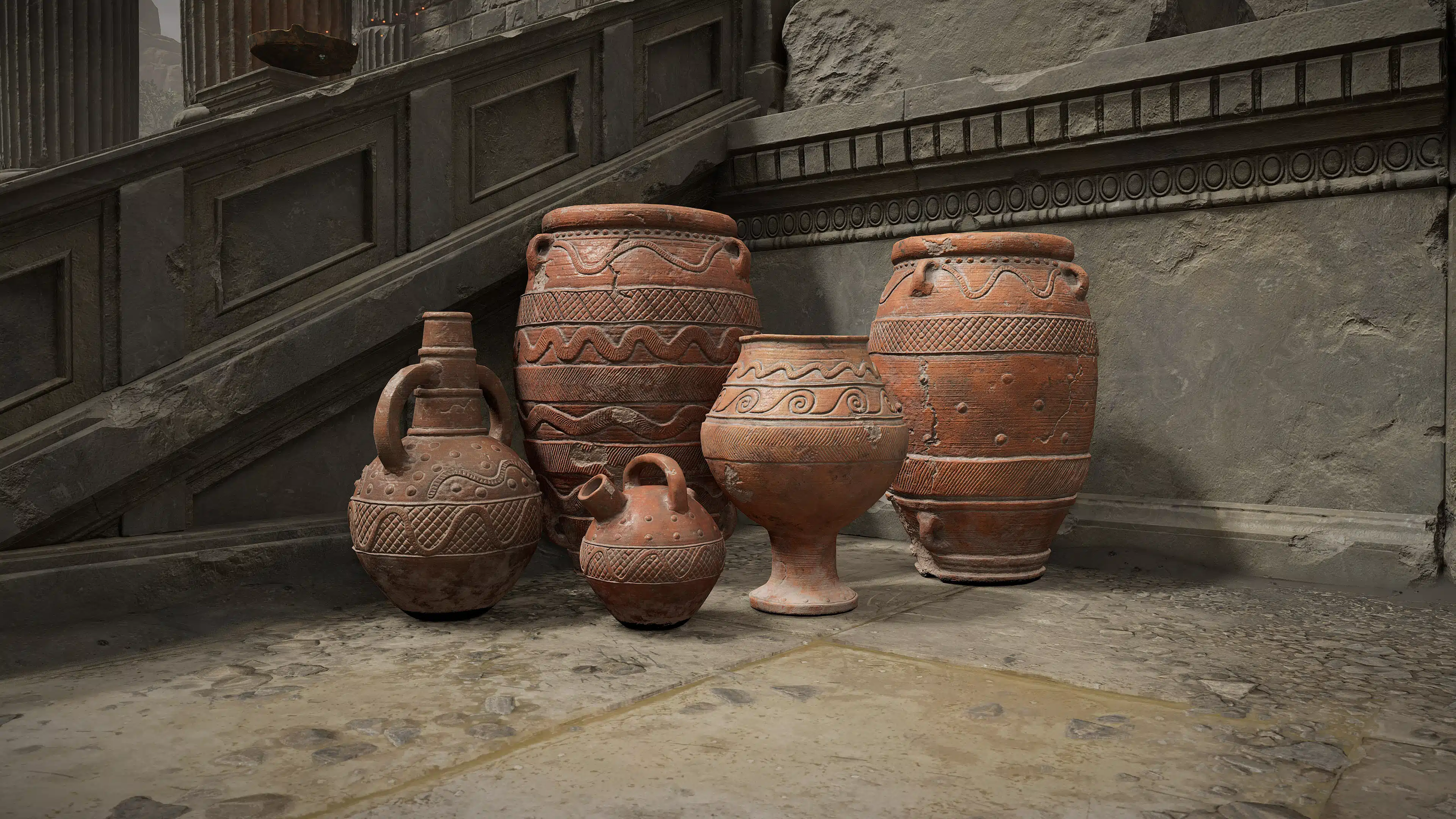 Some terracotta pots in an alleged cancelled God of War game - 5