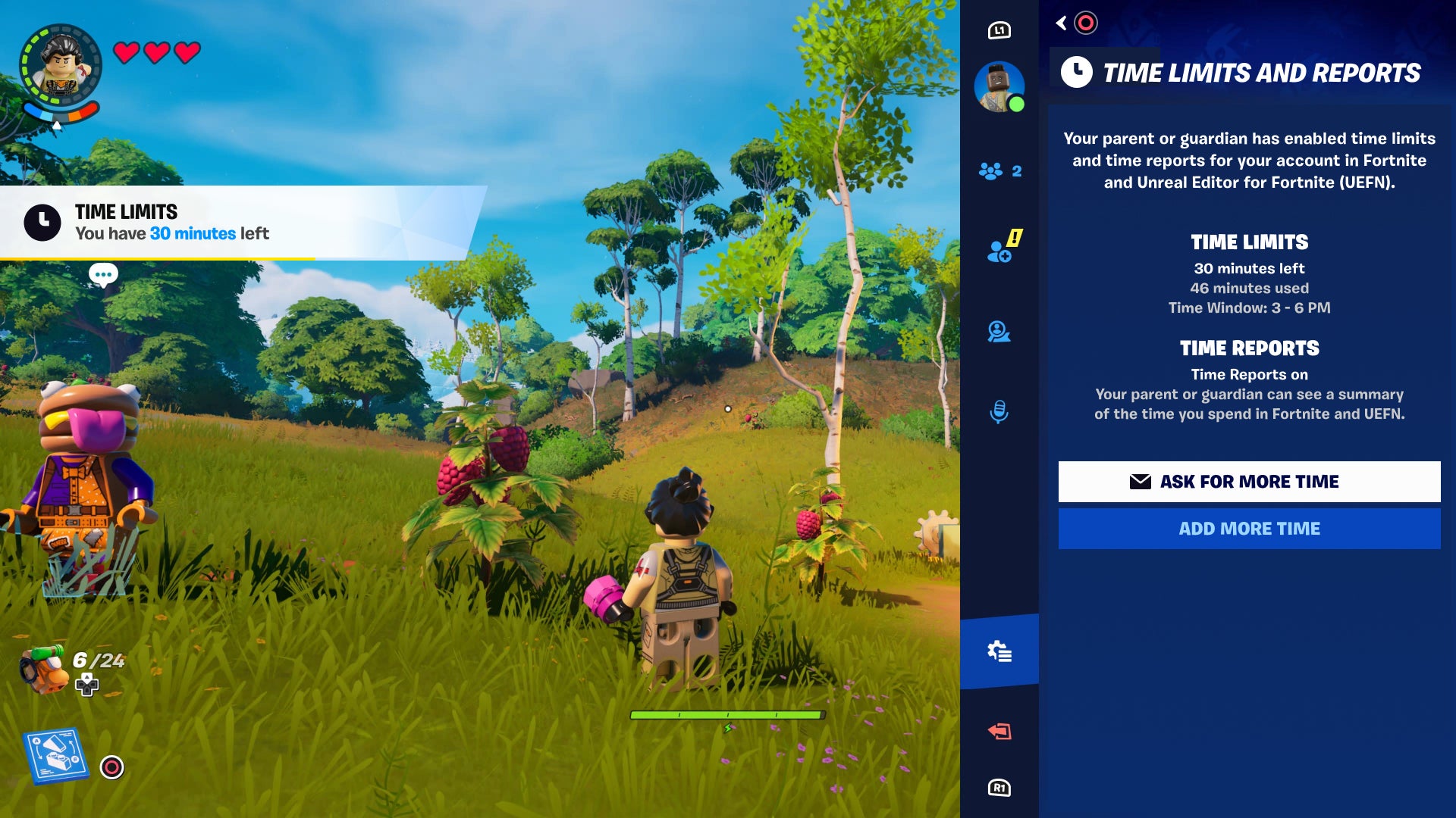 Fortnite parents can now set limits on child playtime