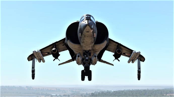 A hovering leap pitchy from War Thunder