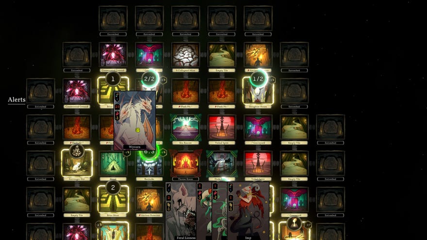 A maze of rooms on tiles in The Deadly Path