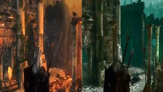 Witcher 2 player choice effects demonstrated side-by-side