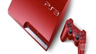 Red, silver and white PS3 Slim models available in the UK