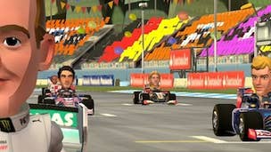 F1 Race Stars screens are genuinely frightening