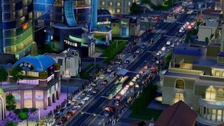 SimCity screens take in fast cars and bright lights