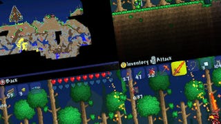 Terraria splitscreen mode shown in new screens