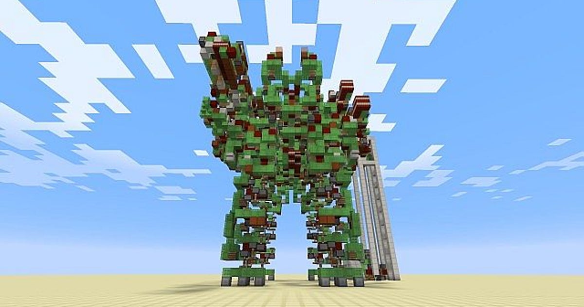 Minecraft Timber Robots You're going to want this controllable Battle Robot for Minecraft | VG247