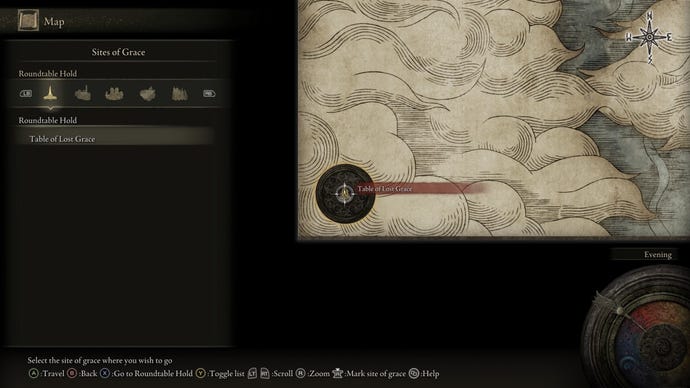 Table of Lost Grace in Elden Ring